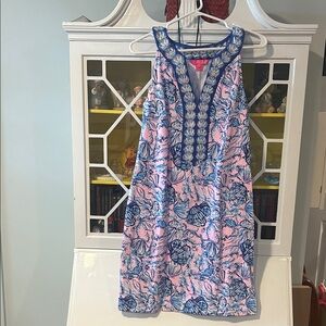 Lilly Pulitzer Pink and Blue Patterned Dress
